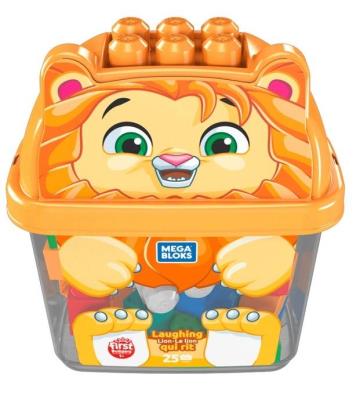 Opakowanie Mega Bloks. Wesoły lew z klockami