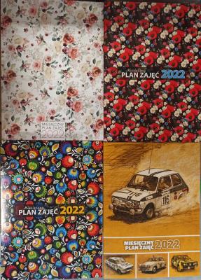 Opakowanie Miesiączny Plan Zajęć 2022 Avanti - MIX wzorów