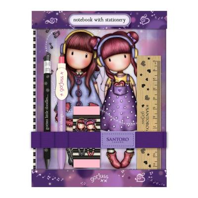 Opakowanie Notes z Przyborami Szkolnymi. The Duet