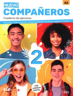 Nuevo Companeros 2 Cuaderno de ejercicios. Autor: Castro Viúdez Francisca, Díez Ignacio Rodero, Sardinero Francos Carmen, Rebollo Begona. SmakLiter.pl Okładka książki Nuevo Companeros 2 Cuaderno de ejercicios