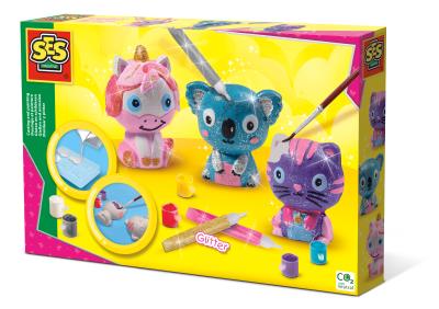 Odlewy gipsowe - brokatowe zwierzątka. Wydawca: SES NL. SmakLiter.pl Opakowanie Odlewy gipsowe - brokatowe zwierzątka