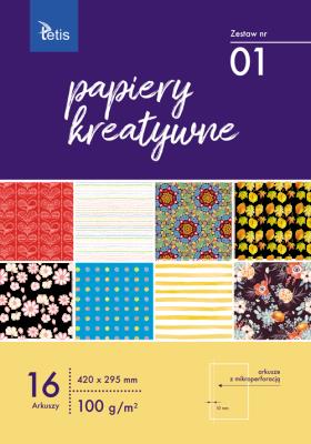 Opakowanie Papiery kreatywne A3 16 kartek nr 01 KB031-01