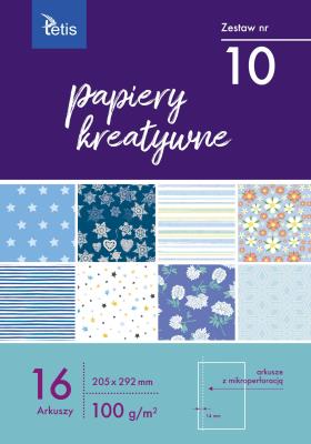 Opakowanie Papiery kreatywne A4 16 kartek nr 10 KB030-10