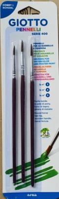 Opakowanie Pędzle 400 komplet 3 sztuki GIOTTO