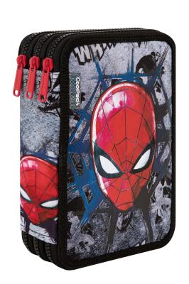 Piórnik Coolpack potrójny z wyposażeniem JUMPER 3 SPIDERMAN BLACK. Wydawca: Patio. SmakLiter.pl Opakowanie Piórnik Coolpack potrójny z wyposażeniem JUMPER 3 SPIDERMAN BLACK