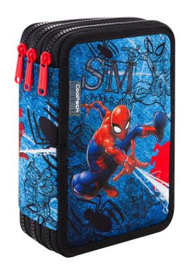 Piórnik Coolpack  potrójny z wyposażeniem JUMPER 3 SPIDERMAN DENIM. Wydawca: Patio. SmakLiter.pl Opakowanie Piórnik Coolpack  potrójny z wyposażeniem JUMPER 3 SPIDERMAN DENIM
