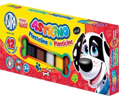 Opakowanie Plastelina Astrino 12 kolorów ASTRA