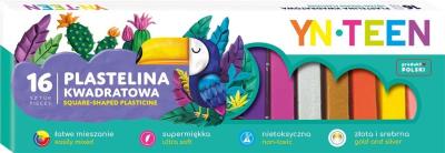 Opakowanie Plastelina kwadratowa 16 kolorów