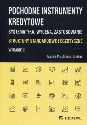 Pochodne instrumenty kredytowe w.II. Autor: Izabela Pruchnicka-Grabias (red.). SmakLiter.pl Okładka książki Pochodne instrumenty kredytowe w.II