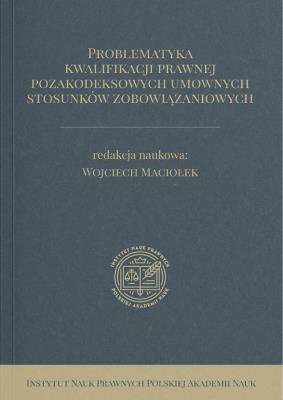Okładka książki Problematyka kwalifikacji prawnej...
