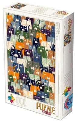 Opakowanie Puzzle 1000 Andrea Kurti, Koty