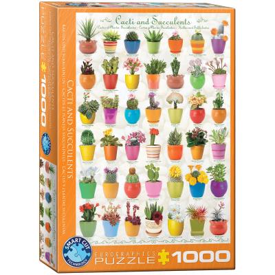 Opakowanie Puzzle 1000 Cacti & Succulents 6000-0654