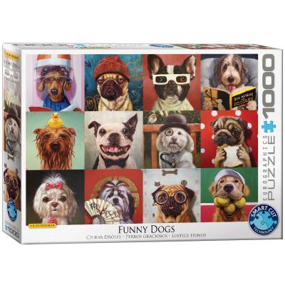 Opakowanie Puzzle 1000 Funny Dogs by Lucia Heffernan 6000-5523