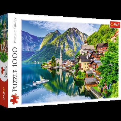 Puzzle 1000 Hallstatt, Austria 10670. Wydawca: Trefl PAP. SmakLiter.pl Opakowanie Puzzle 1000 Hallstatt, Austria 10670