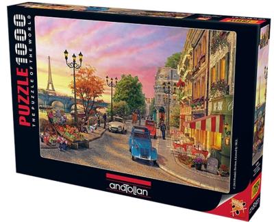 Puzzle 1000 Paryż o zachodzie słońca. Wydawca: Anatolian. SmakLiter.pl Opakowanie Puzzle 1000 Paryż o zachodzie słońca