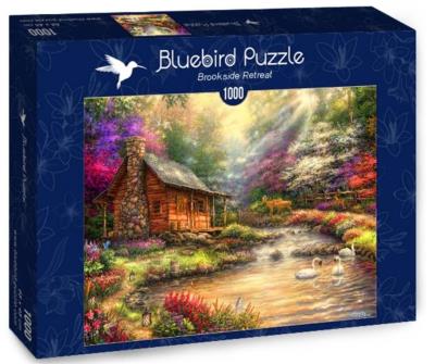 Opakowanie Puzzle 1000 Piękna chata nad potokiem