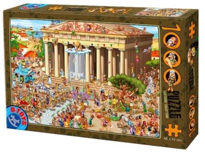 Opakowanie Puzzle 1000 Szaleństwo budowa Akropolu w Atenach