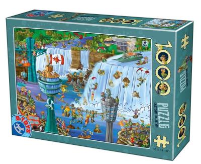 Opakowanie Puzzle 1000 Szaleństwo wycieczka wodospad Niagara
