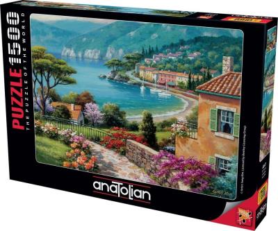 Puzzle 1500 Piękna zatoka nad jeziorem. Wydawca: Anatolian. SmakLiter.pl Opakowanie Puzzle 1500 Piękna zatoka nad jeziorem