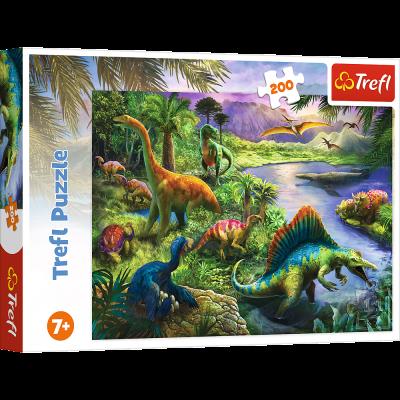 Opakowanie Puzzle 200 Drapieżne dinozaury 13281