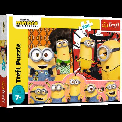 Opakowanie Puzzle 200 Minionki w akcji TREFL