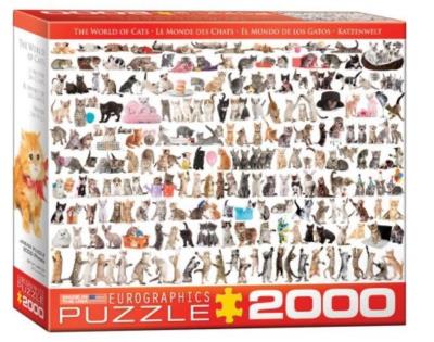 Opakowanie Puzzle 2000 Świat kotów