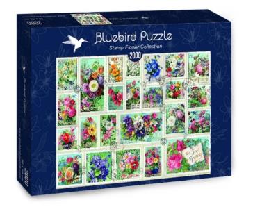 Opakowanie Puzzle 2000 Znaczki z kwiatami