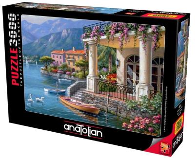 Puzzle 3000 Willa nad zatoką. Wydawca: Anatolian. SmakLiter.pl Opakowanie Puzzle 3000 Willa nad zatoką