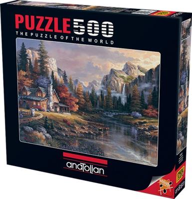 Opakowanie Puzzle 500 Chata w górach