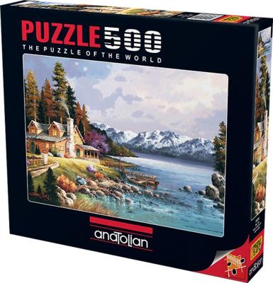 Opakowanie Puzzle 500 Dom z jeziorem