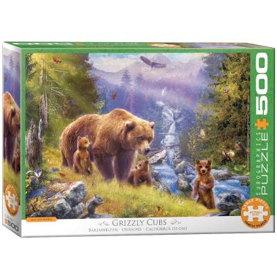 Opakowanie Puzzle 500 Grizzly Cubs by Jan Patrik 6500-5546