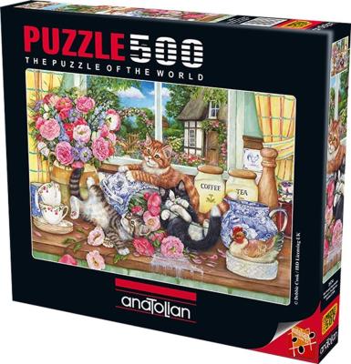 Opakowanie Puzzle 500 Kotki w kuchni
