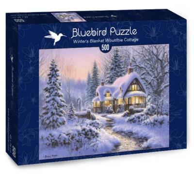 Opakowanie Puzzle 500 Piękna chatka w zimie