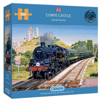 Opakowanie Puzzle 500 Przyjazd do Corfe Castle/Anglia G3