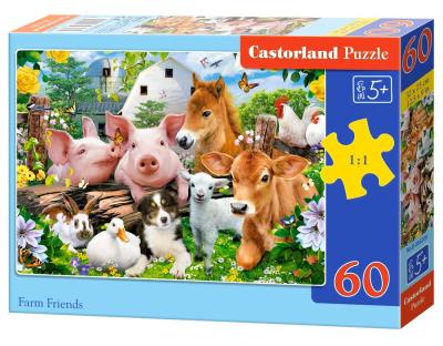 Puzzle 60 el.  B-066209. Wydawca: CASTOR. SmakLiter.pl Opakowanie Puzzle 60 el.  B-066209