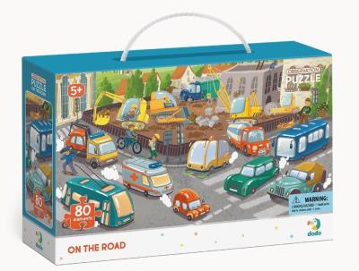 Puzzle obserwacyjne 80 Na drodze. Wydawca: Dodo. SmakLiter.pl Opakowanie Puzzle obserwacyjne 80 Na drodze