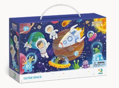 Puzzle obserwacyjne 80 W kosmosie. Wydawca: Dodo. SmakLiter.pl Opakowanie Puzzle obserwacyjne 80 W kosmosie