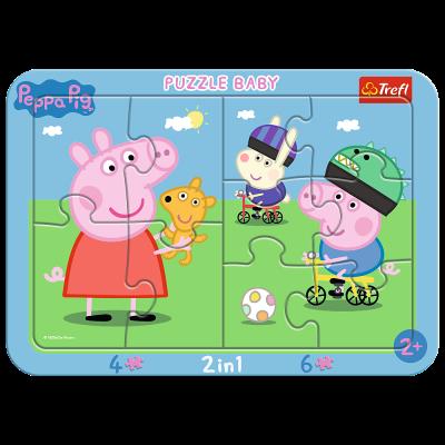Opakowanie Puzzle Ramkowe Baby Wesoła Świnka Peppa 80021