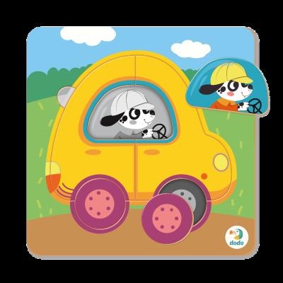 Opakowanie Puzzle Sorter mini 5 elementów Samochód DOP300349