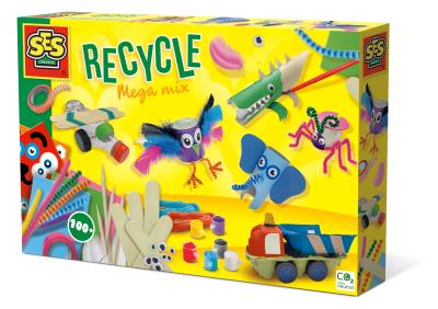 Opakowanie Recykling- mix produkty do tworzenia nowych rzeczy