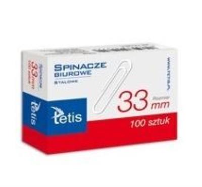 Opakowanie Spinacze biurowe 33mm 100szt. GS140-C