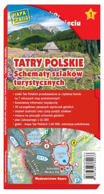Tatry polskie. Schematy szlaków turystycznych wyd. 3. Autor: Opracowanie zbiorowe. SmakLiter.pl Okładka książki Tatry polskie. Schematy szlaków turystycznych wyd. 3