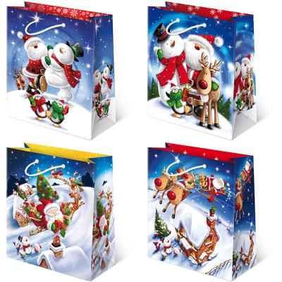 Opakowanie Torebki ozdobne BN T-8L set S-33 Mikołaj i Bałwanek 10 sztuk