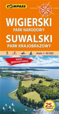 Okładka książki Wigierski Park Narodowy Suwalski Park Krajobrazowy 1:40 000