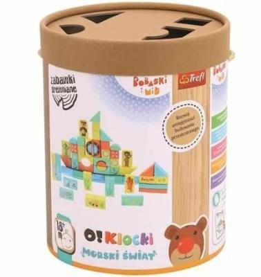 Opakowanie Zabawka drewniana - O!Klocki. Morski świat TREFL