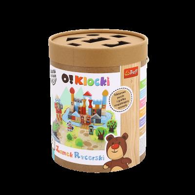 Opakowanie Zabawka drewniana O!Klocki zamek rycerski 61507