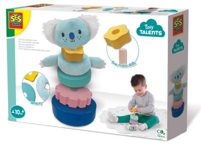 Zabawka sensoryczna - Wieża do złożenia. Wydawca: SES NL. SmakLiter.pl Opakowanie Zabawka sensoryczna - Wieża do złożenia