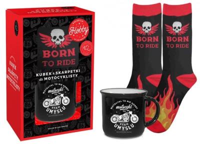 Opakowanie Zestaw kubek + skarpetki Motocykl