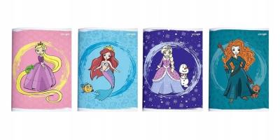 Opakowanie Zeszyt A5/16K trzy linie Księżniczki (20szt)