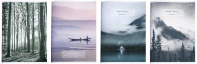 Opakowanie Zeszyt A5/60K kratka Natura (10szt) STRIGO